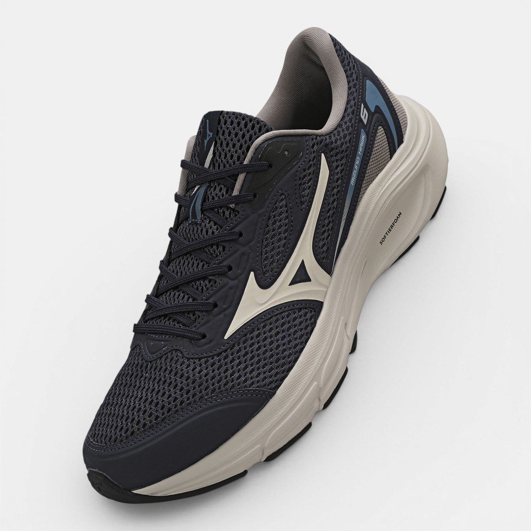 Tênis de Corrida Masculino Mizuno Hawk 6 Azul Marinho Azul Marinho 2