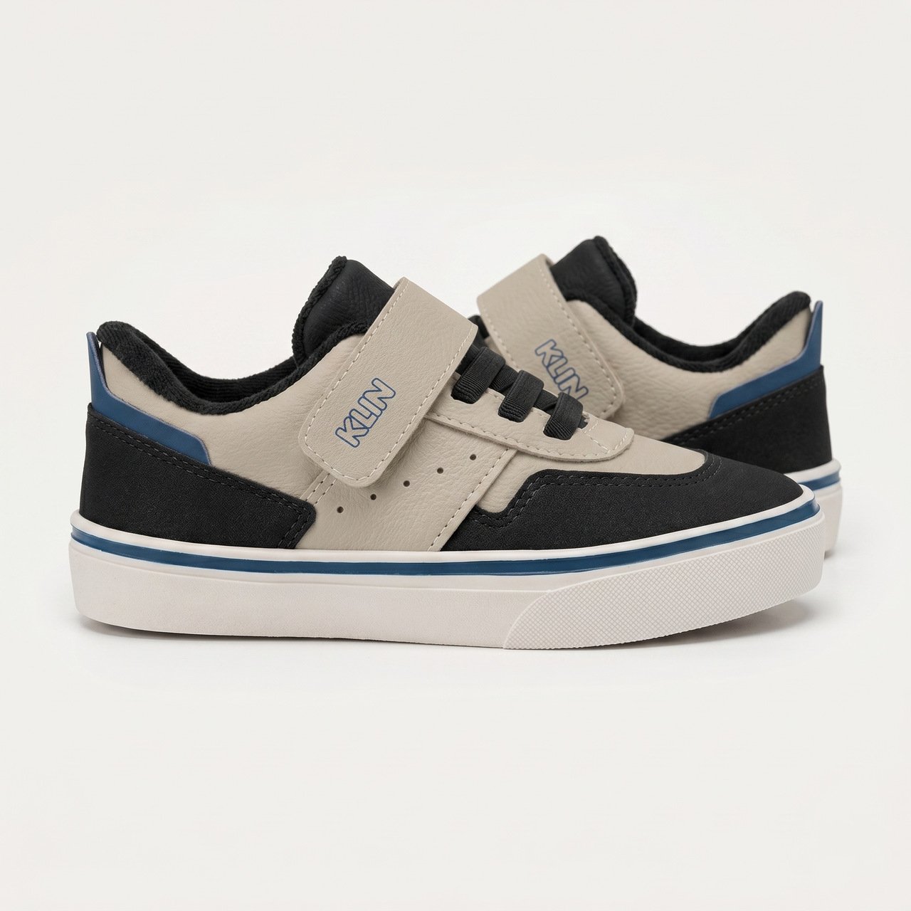 Tênis Klin Freestyle Infantil Bege com Azul Bege 3