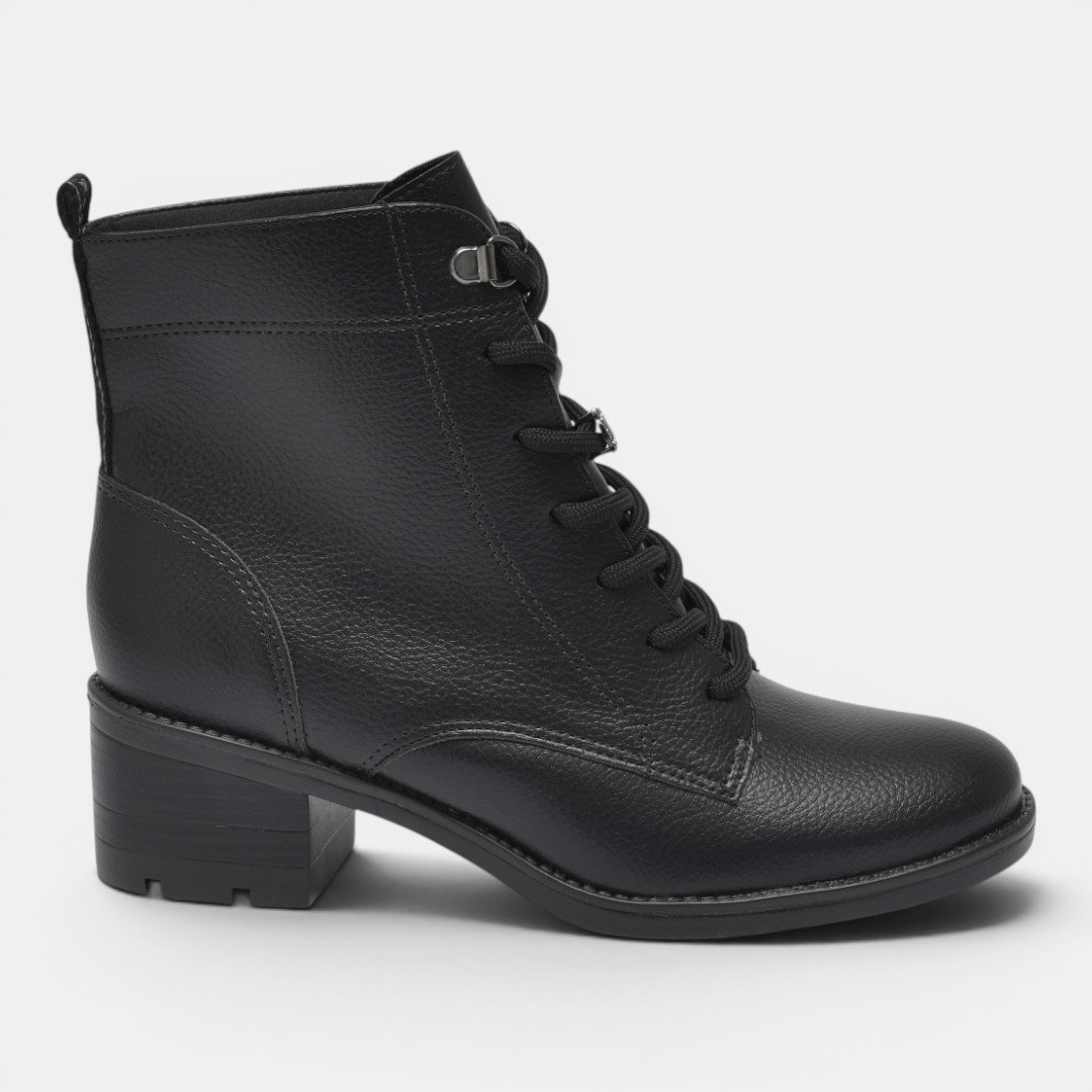 Coturno Via Marte Feminino Preto