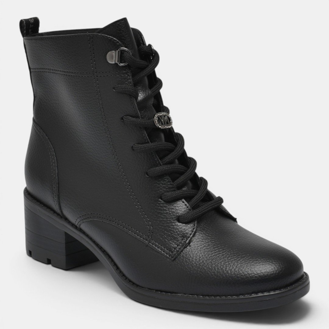 Coturno Via Marte Feminino Preto Preto 2