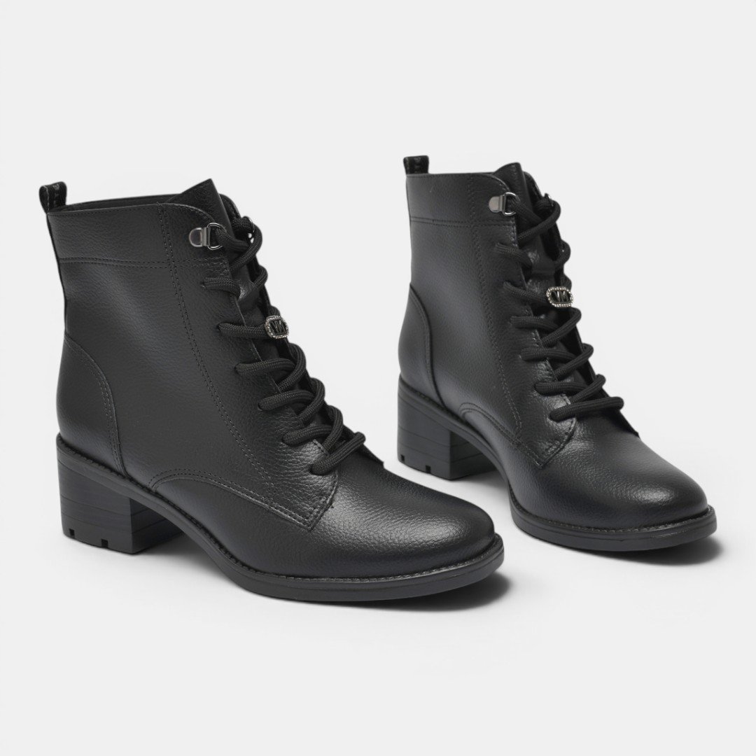 Coturno Via Marte Feminino Preto Preto 5