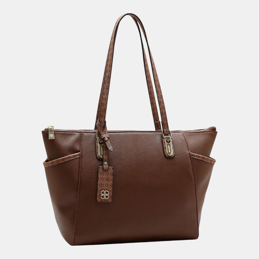 Bolsa Feminina Chenson Ombro Detalhe Monograma Marrom