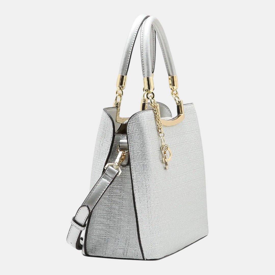 Bolsa Feminina Chenson Ferragem Deluxe Prata Prata 3