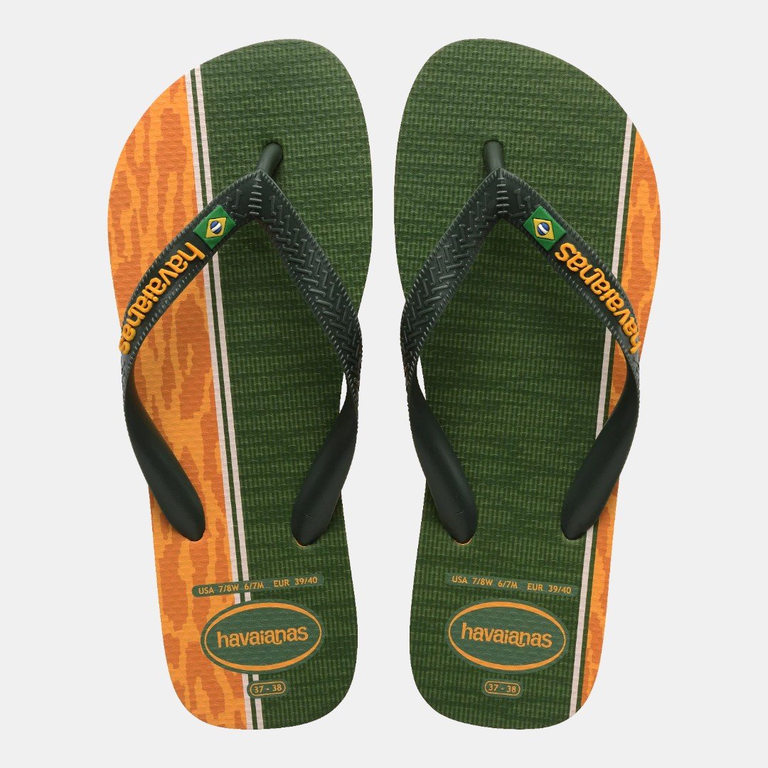 Chinelo Havaianas Top Nations Seleções Brasil Amarelo