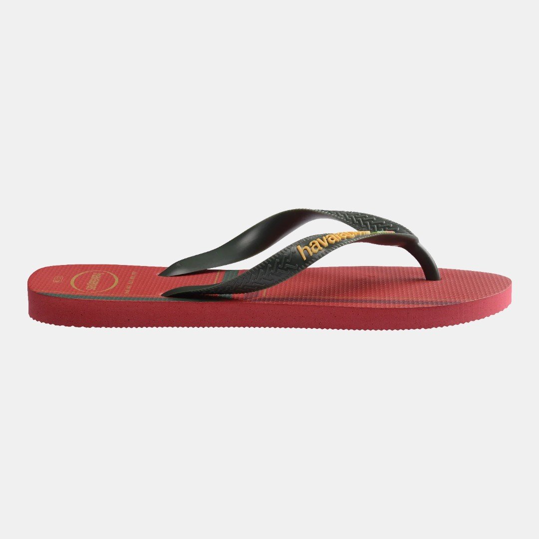 Chinelo Havaianas Top Nations Seleções Portugal Vermelho Preto 3