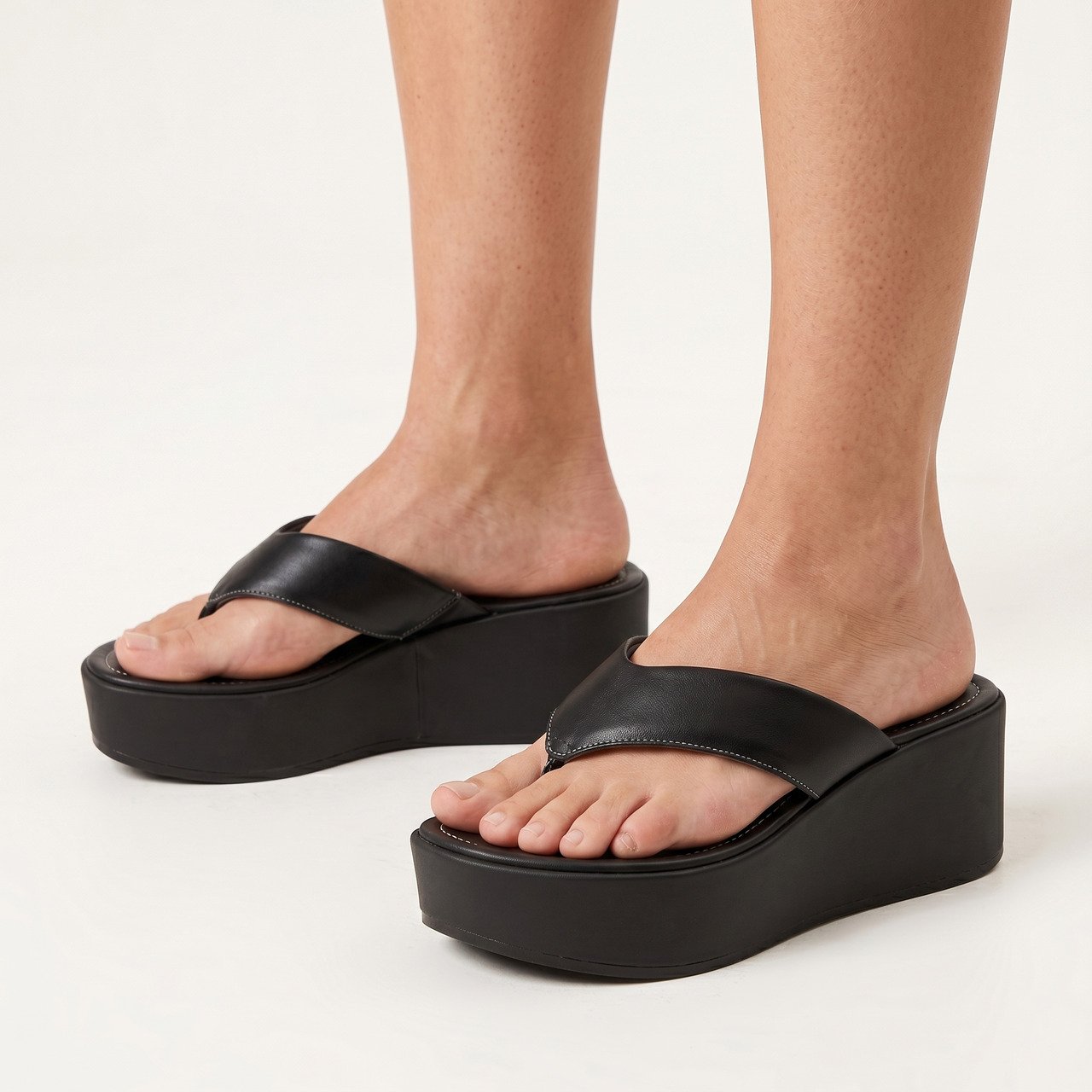 Tamanco Plataforma Moleca Ana Castela Preto Preto 2
