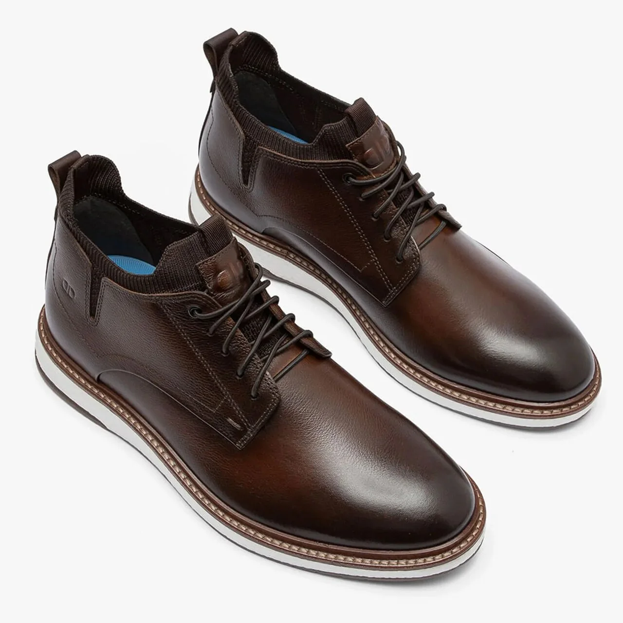 Bota Democrata Masculina Clark Pulse Couro Marrom Marrom 2