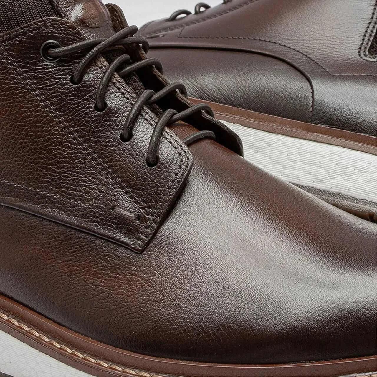 Bota Democrata Masculina Clark Pulse Couro Marrom Marrom 3