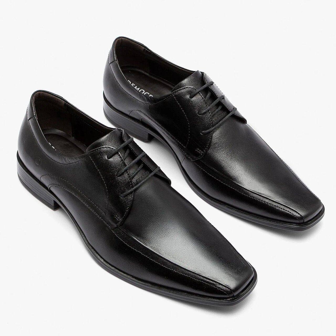 Sapato Social Masculino Democrata Unique Couro Preto Preto 2