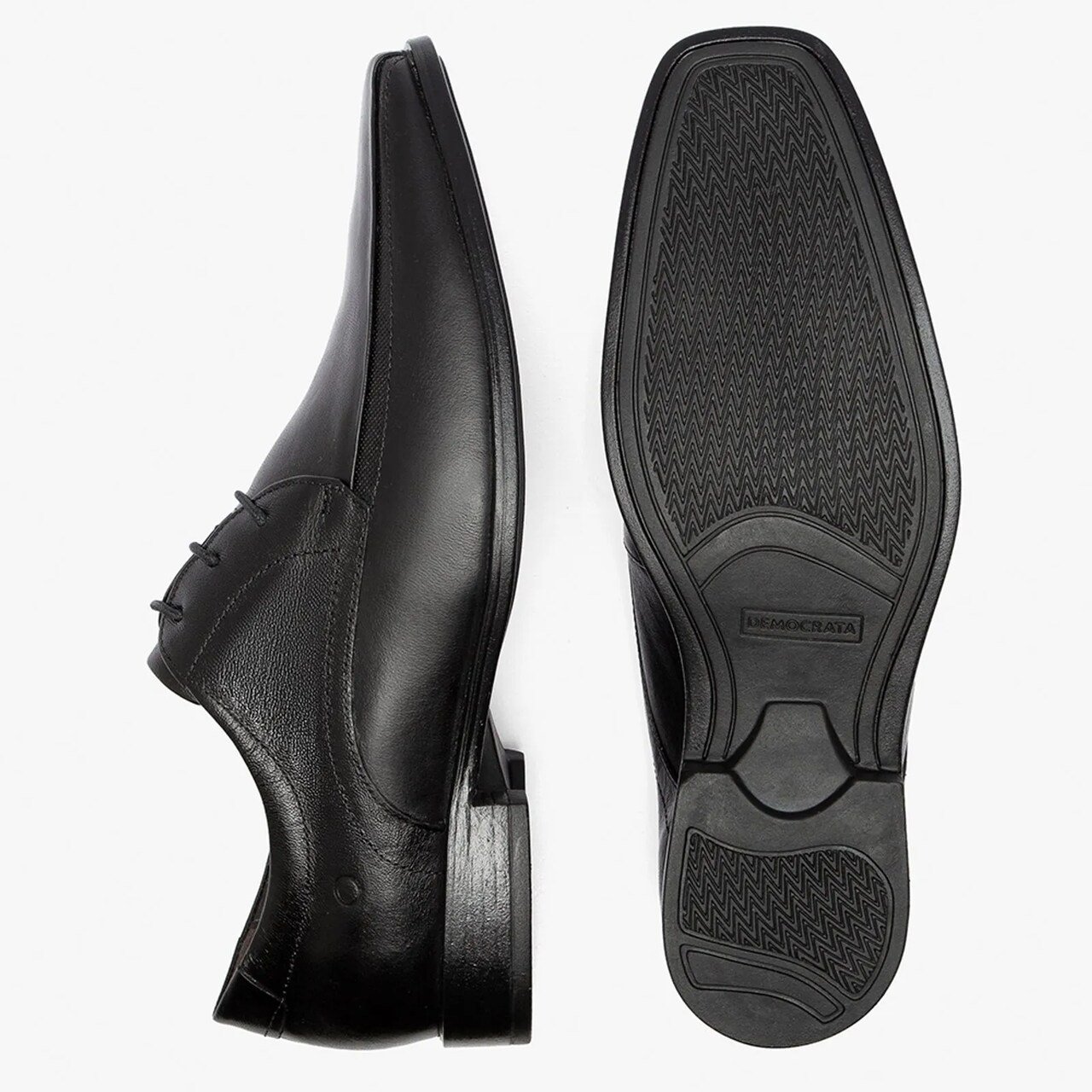 Sapato Social Masculino Democrata Unique Couro Preto Preto 4