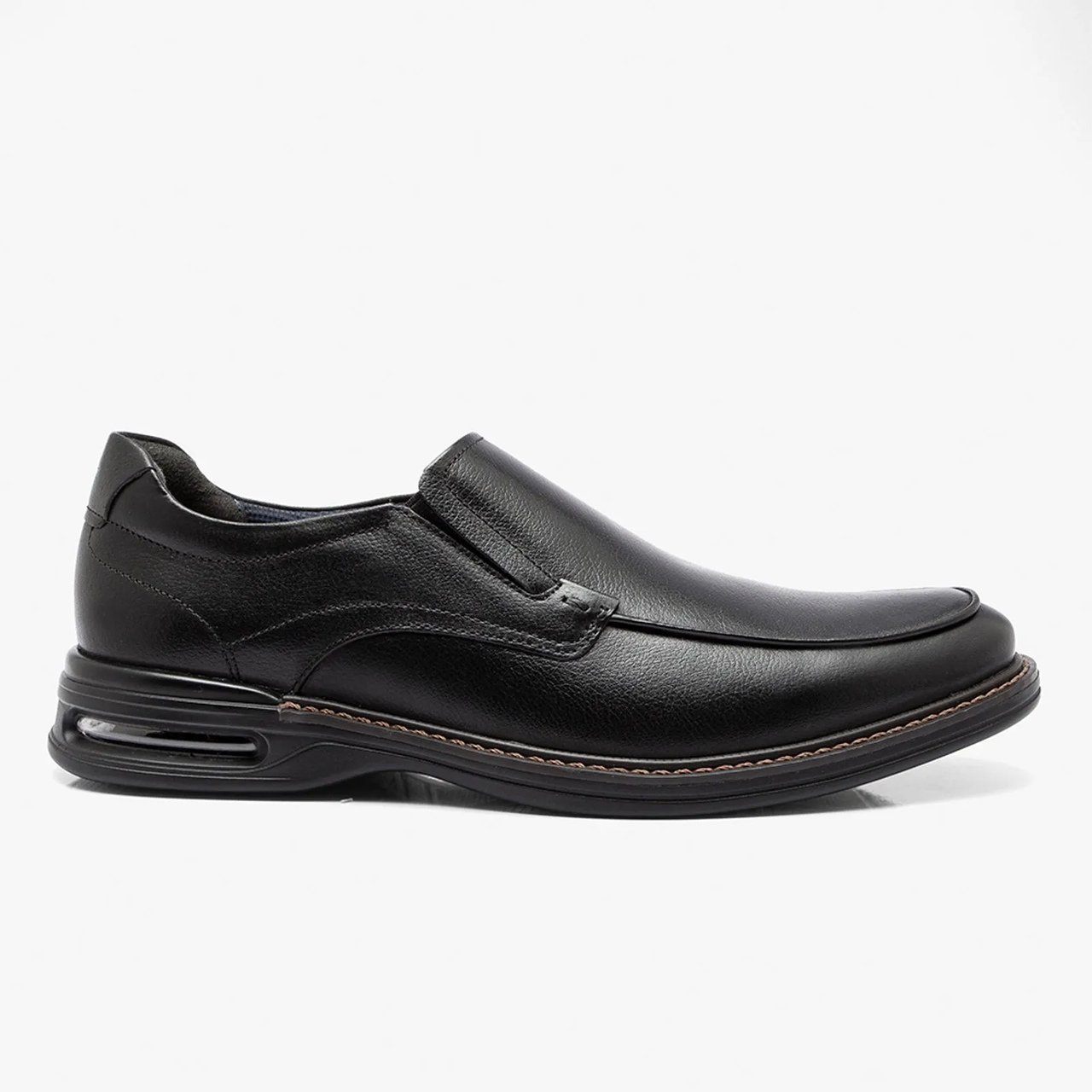 Sapato Social Masculino Democrata Air Magnum Couro Preto