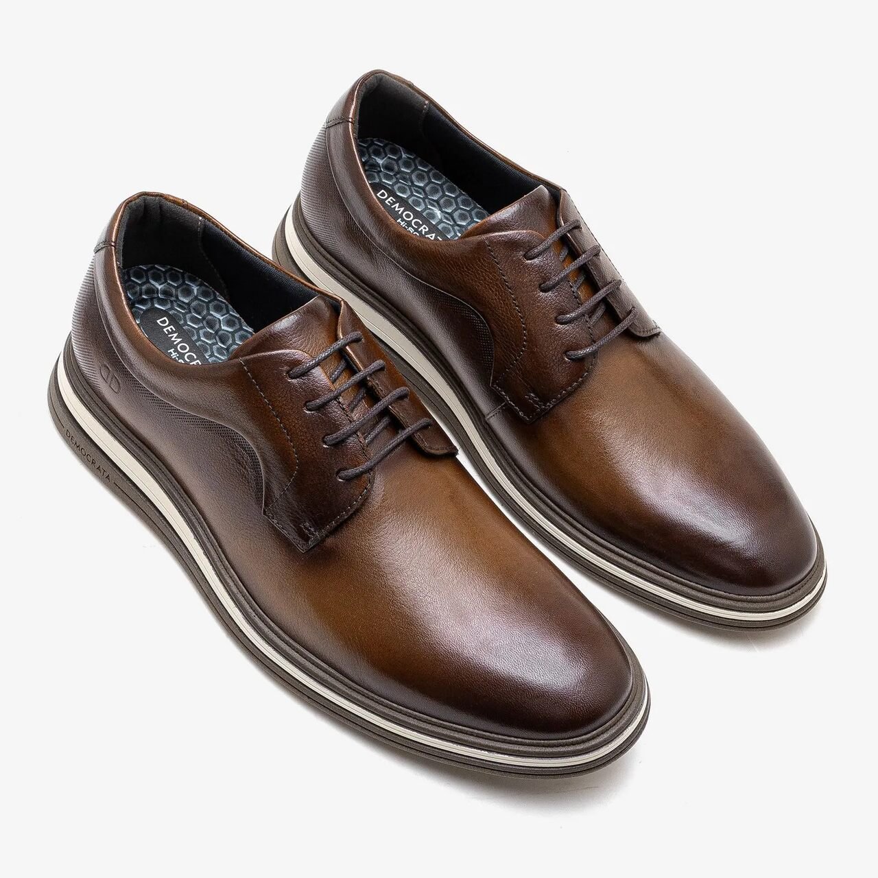 Sapato Masculino Democrata Marrom Hi-Soft 32 Dune Marrom 2
