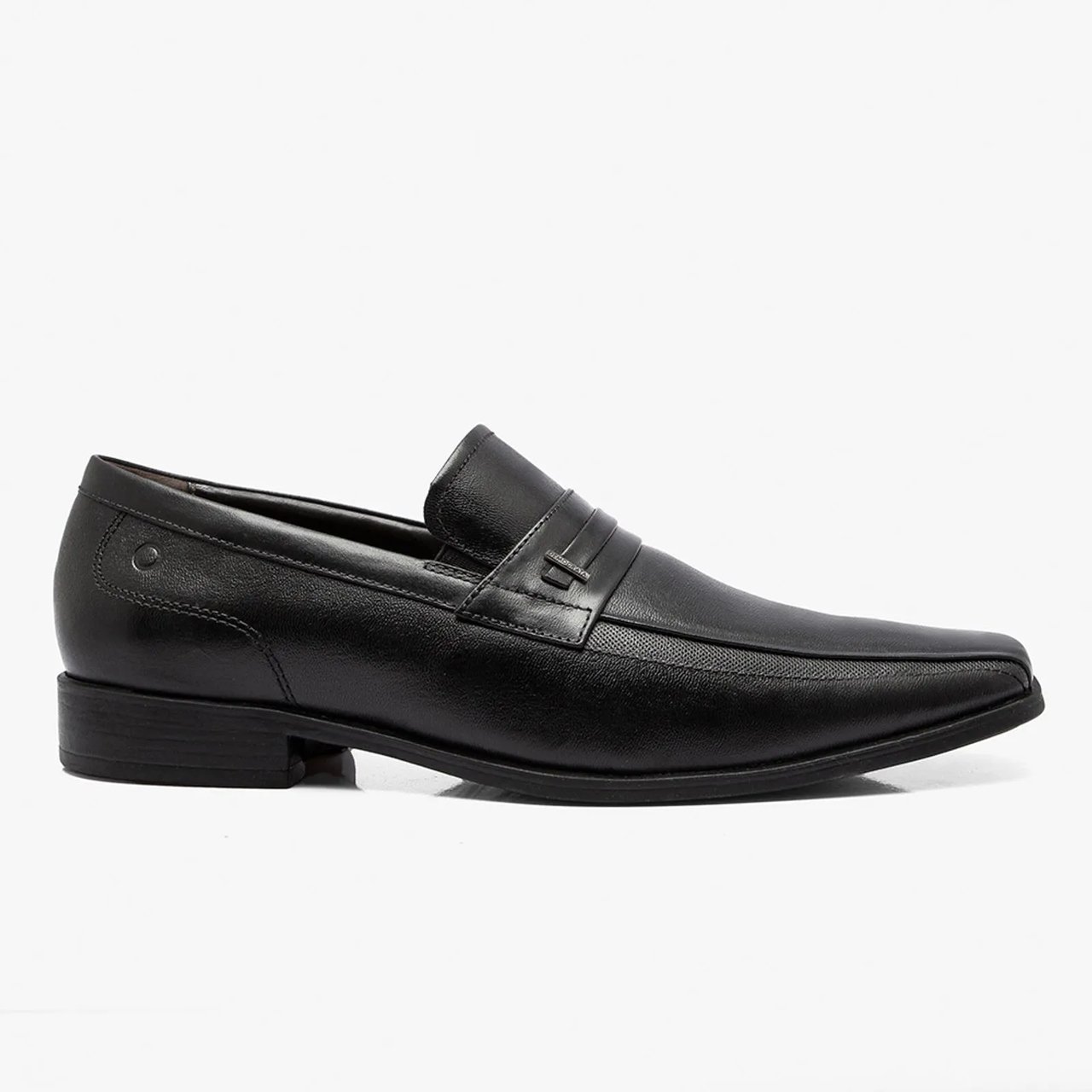 Sapato Democrata Unique Social Masculino Couro Preto