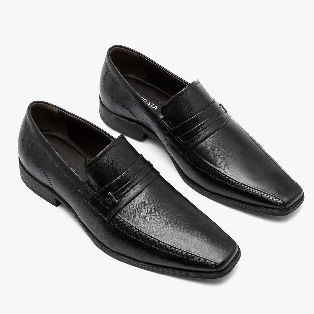Sapato Democrata Unique Social Masculino Couro Preto Preto 2