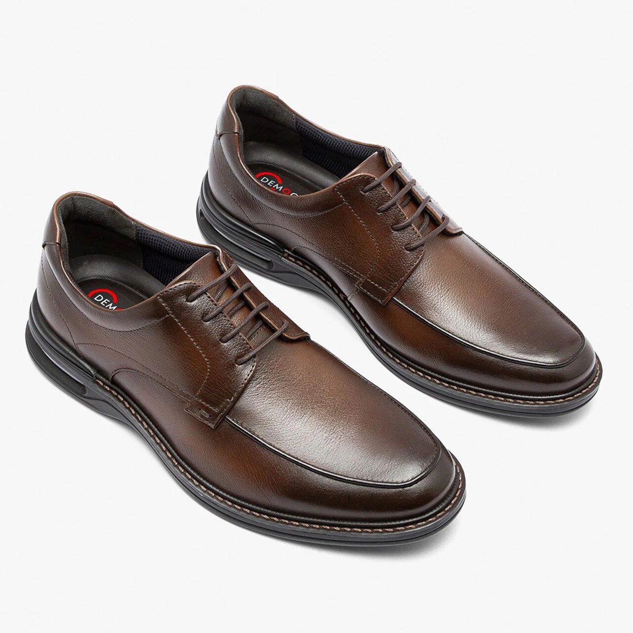 Sapato Democrata Air Magnum Masculino Couro Marrom Marrom 2