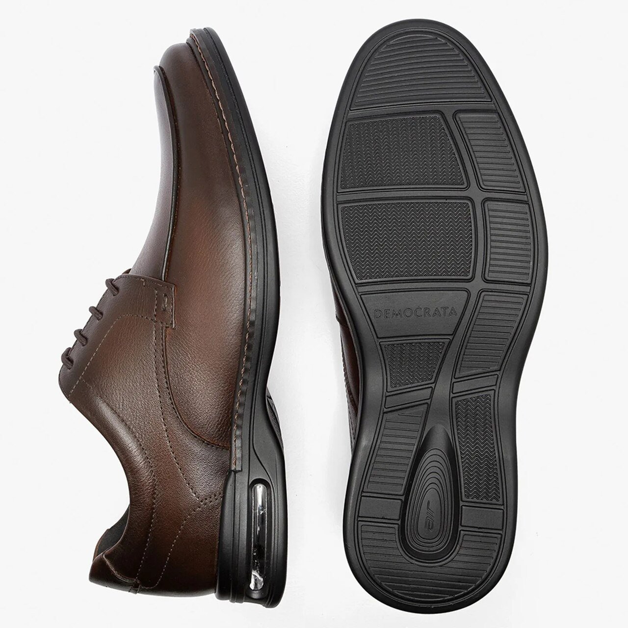 Sapato Democrata Air Magnum Masculino Couro Marrom Marrom 4