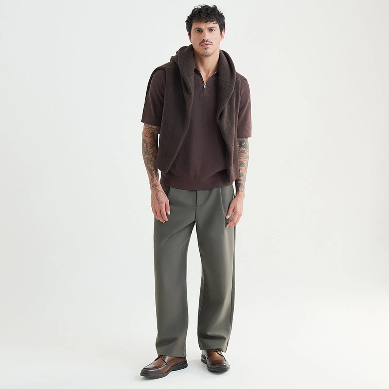 Sapato Democrata Air Magnum Masculino Couro Marrom Marrom 5