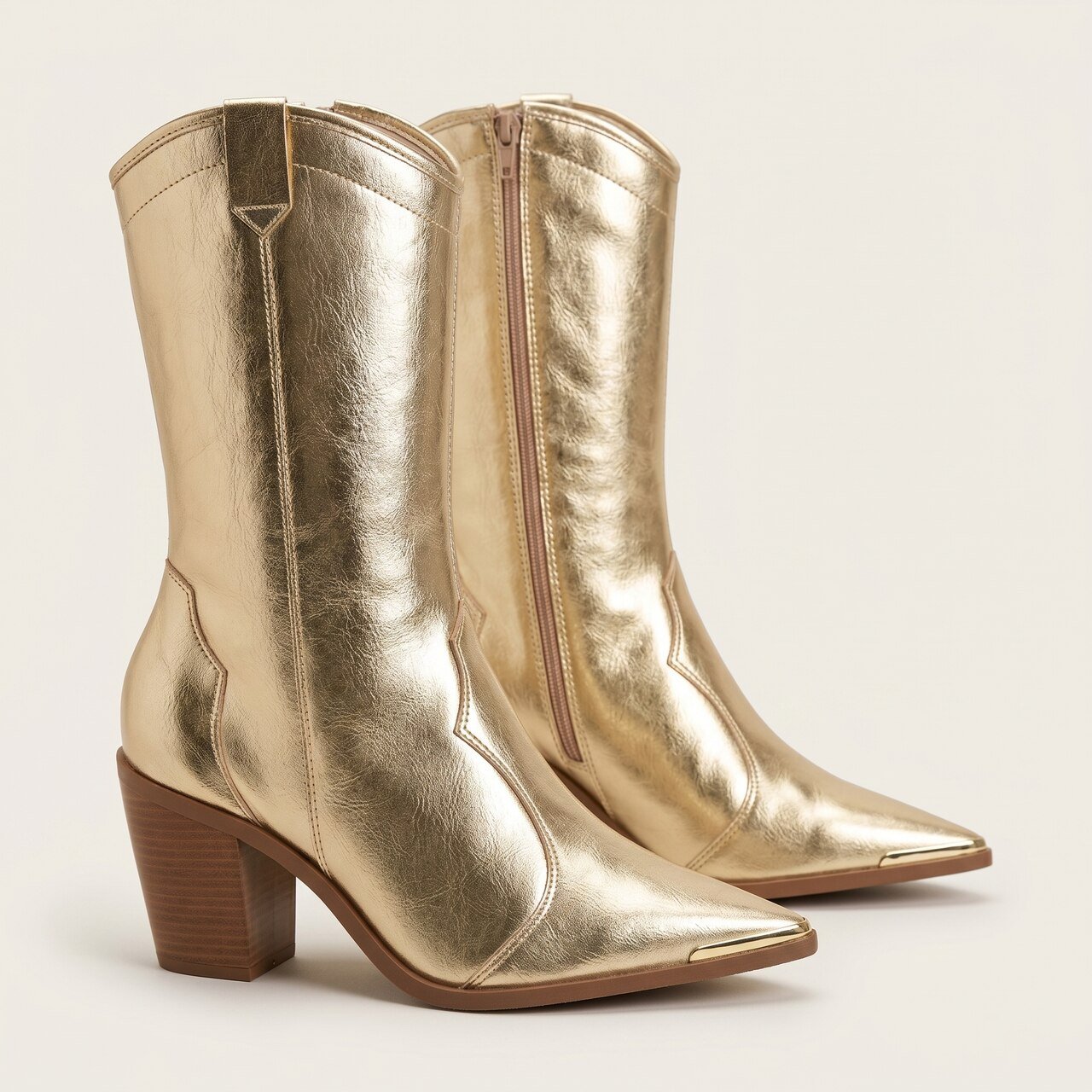 Bota Western Moleca Ana Castela Dourada Dourado 3