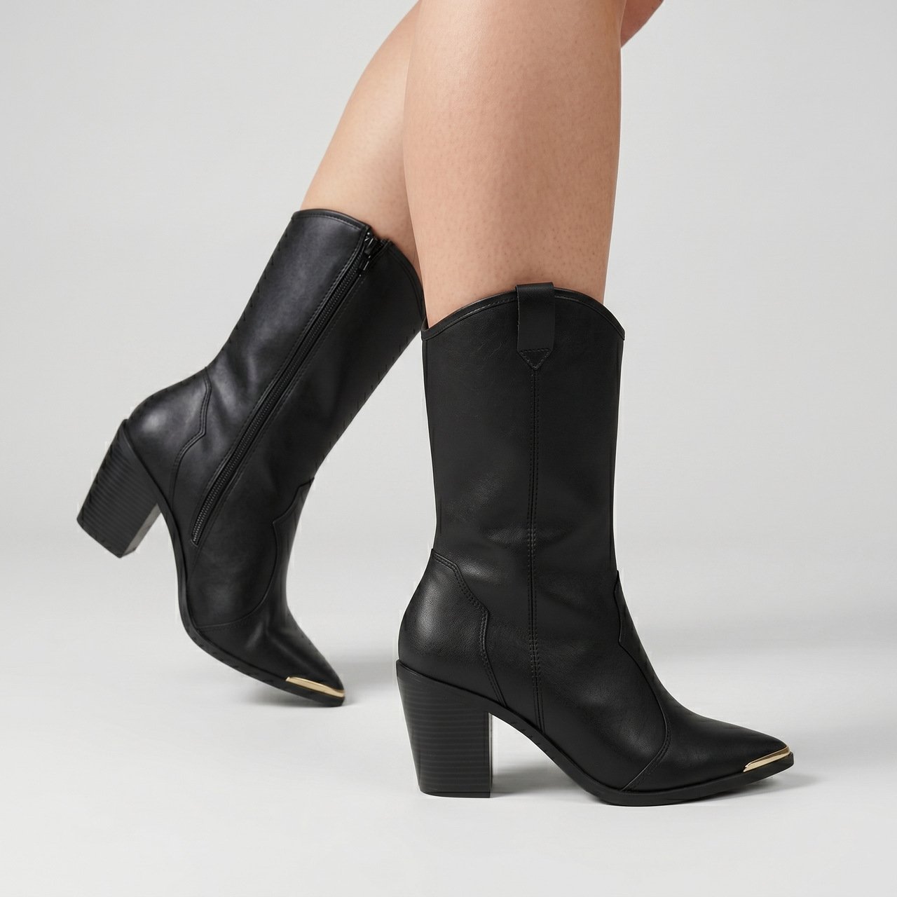 Bota Western Moleca Ana Castela Preta Preto 2