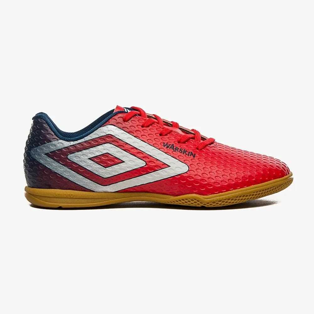 Chuteira Futsal Umbro Warskin Vermelha