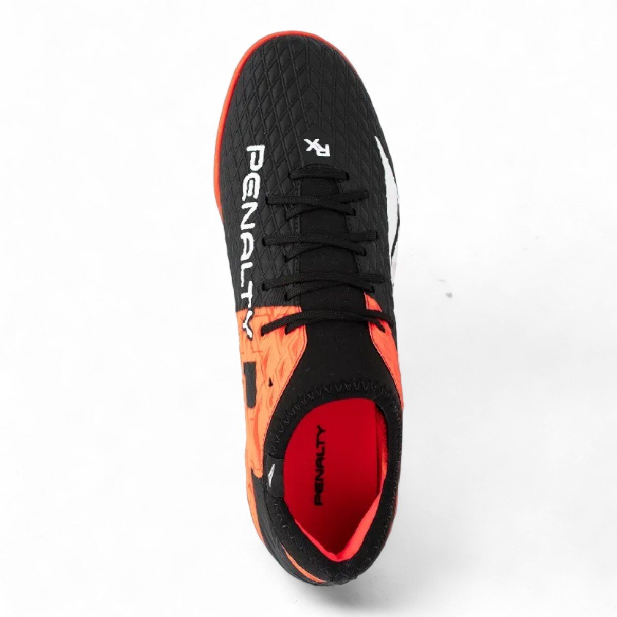 Chuteira Futsal Penalty Rx Locker 3 Preta com Laranja Preto/Laranja 3