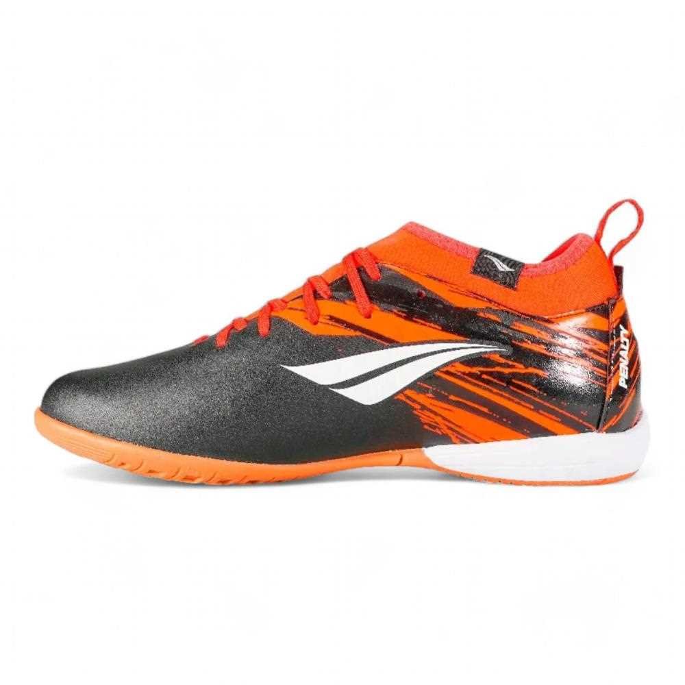 Chuteira Futsal Penalty Rx Locker 4 Preta com Laranja Preto/Laranja 2