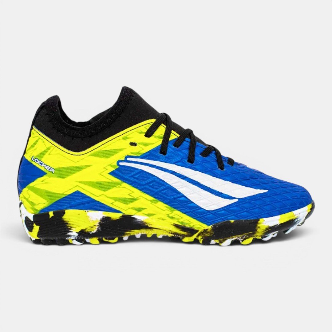 Chuteira Society Infantil Penalty RX Locker 3 Azul Royal