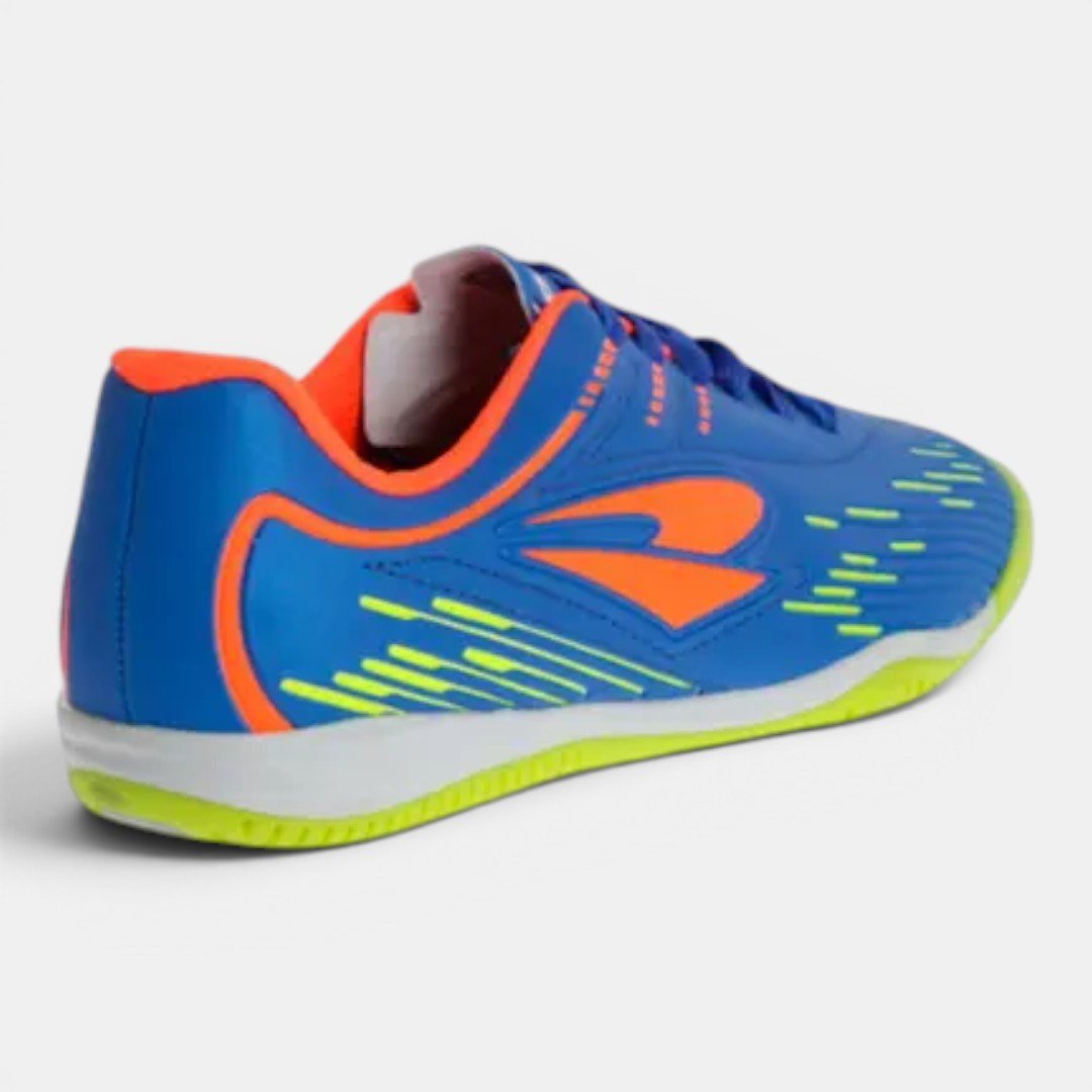 Chuteira Dray Futsal Azul com Laranja Azul 4