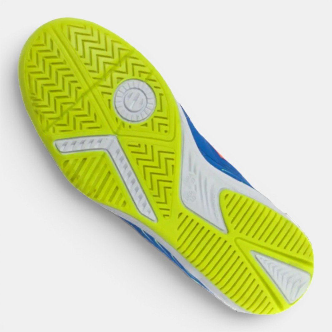 Chuteira Dray Futsal Azul com Laranja Azul 6