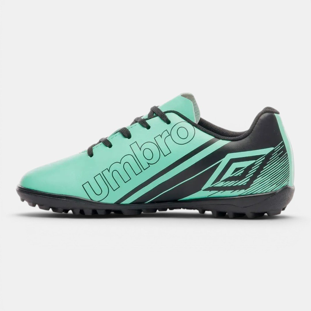 Chuteira Society Infantil Umbro Kick Jr Verde Água Verde 4