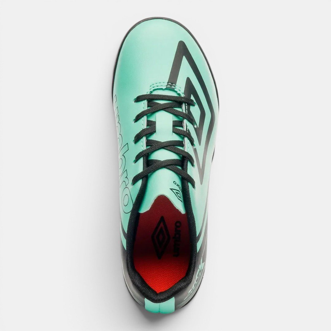 Chuteira Society Infantil Umbro Kick Jr Verde Água Verde 5