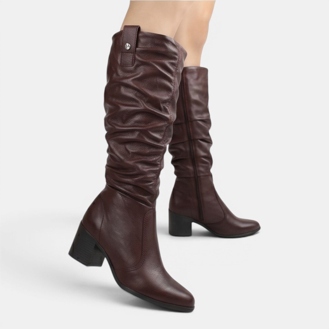 Bota Bottero Montaria Slouchy Cano Longo Marrom Marrom 2