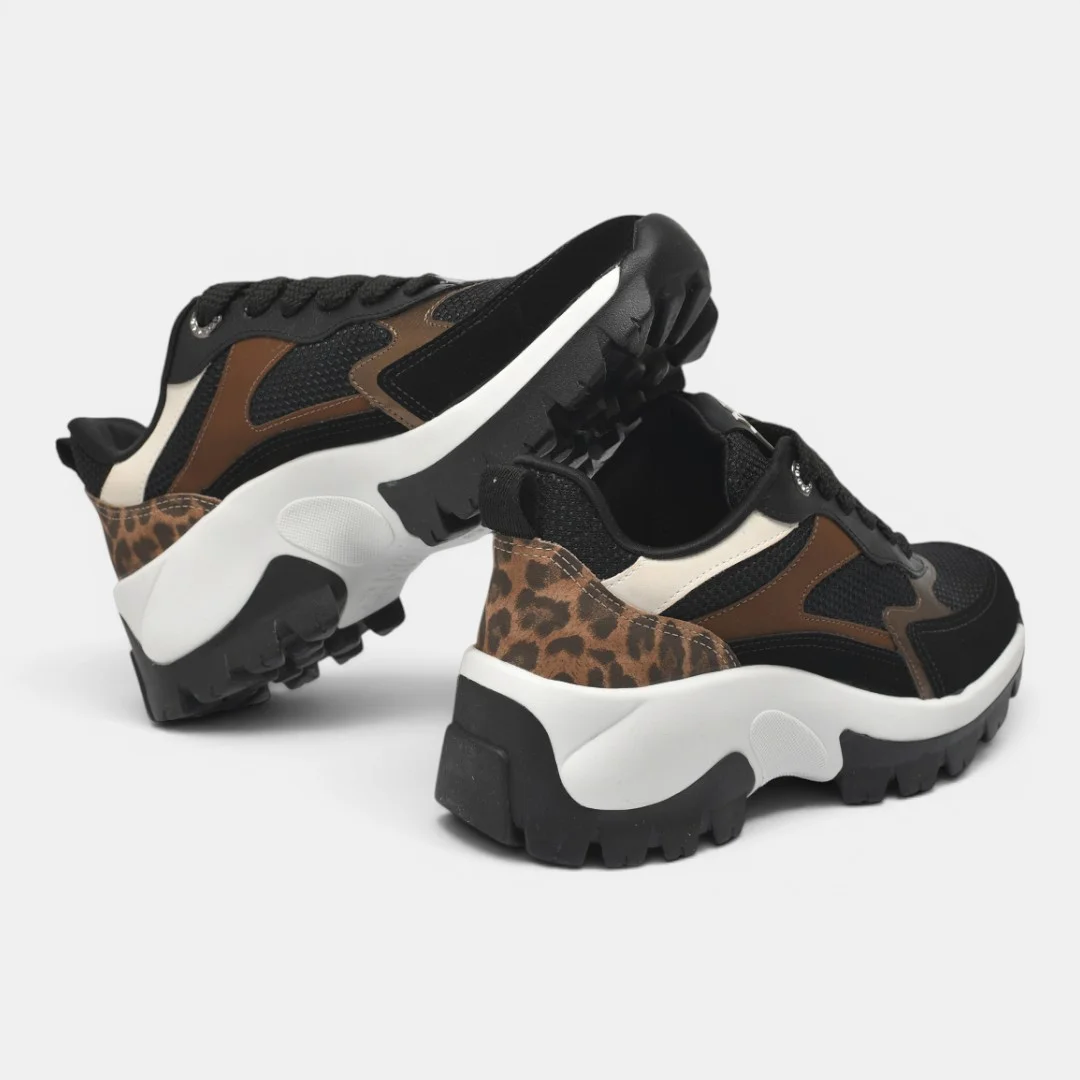 Tênis Via Marte Casual Preto com Bronze Preto 4