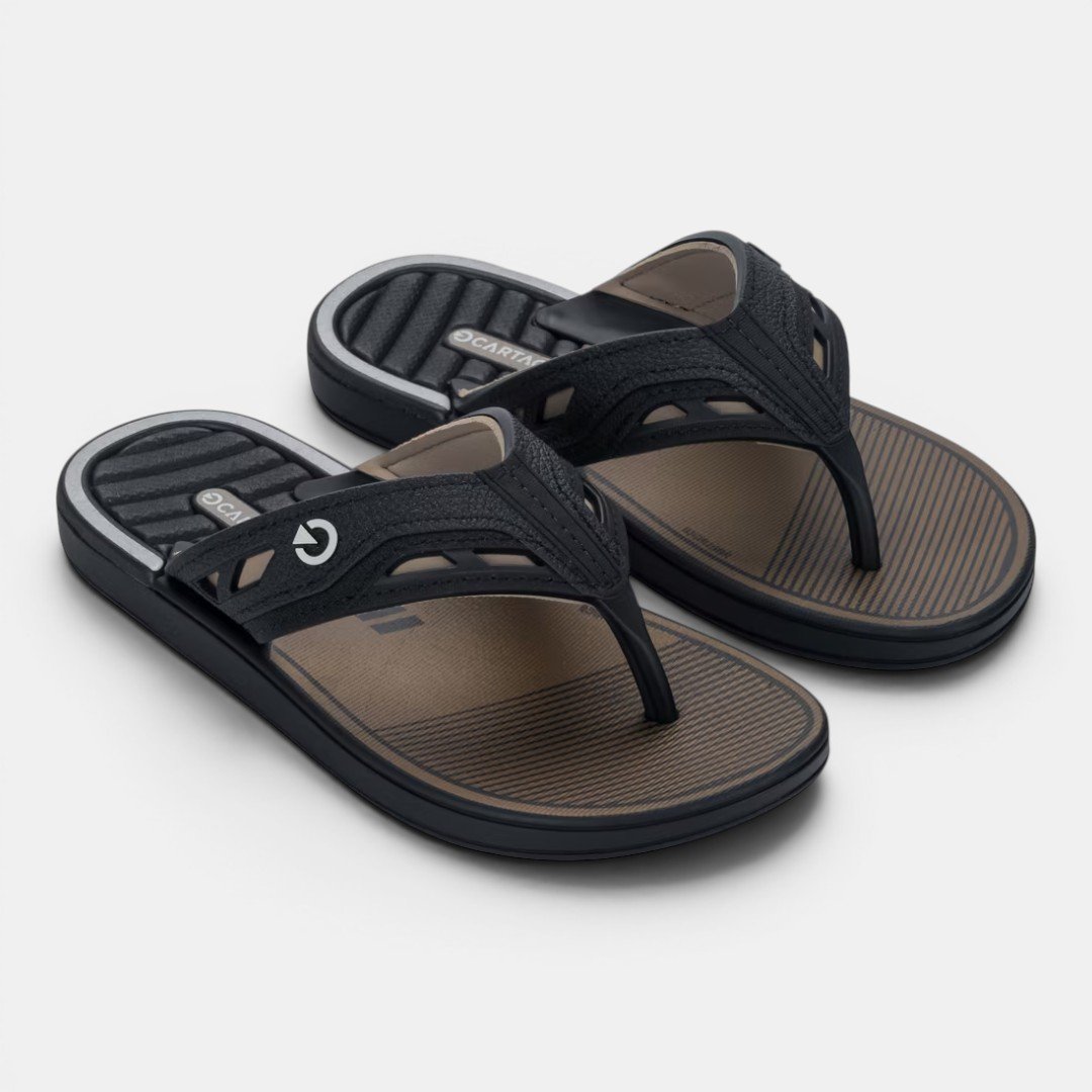 Chinelo De Dedo Infantil Dallas Cartago Preto
