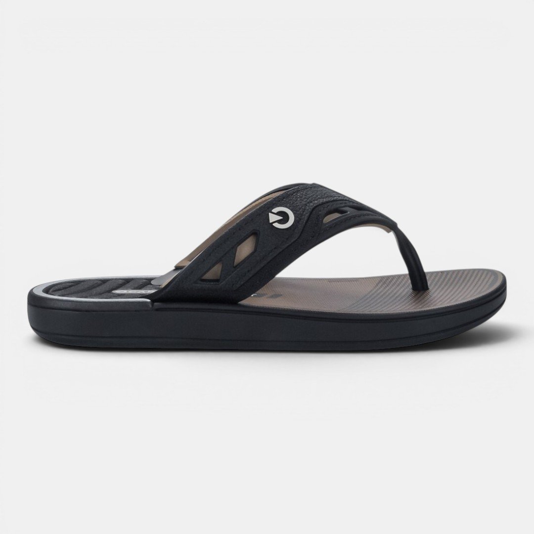 Chinelo De Dedo Infantil Dallas Cartago Preto Preto/Bege 3