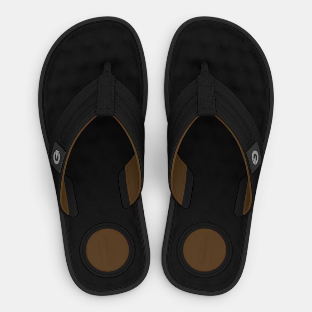 Chinelo De Dedo Infantil Alabama Cartago Preto Preto/Marrom 2