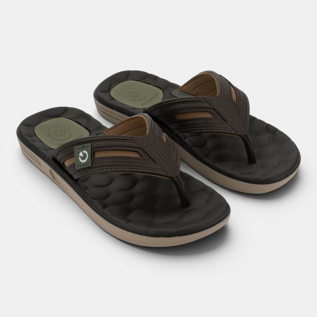 Chinelo Cartago Egeu Iv Maculino Marrom