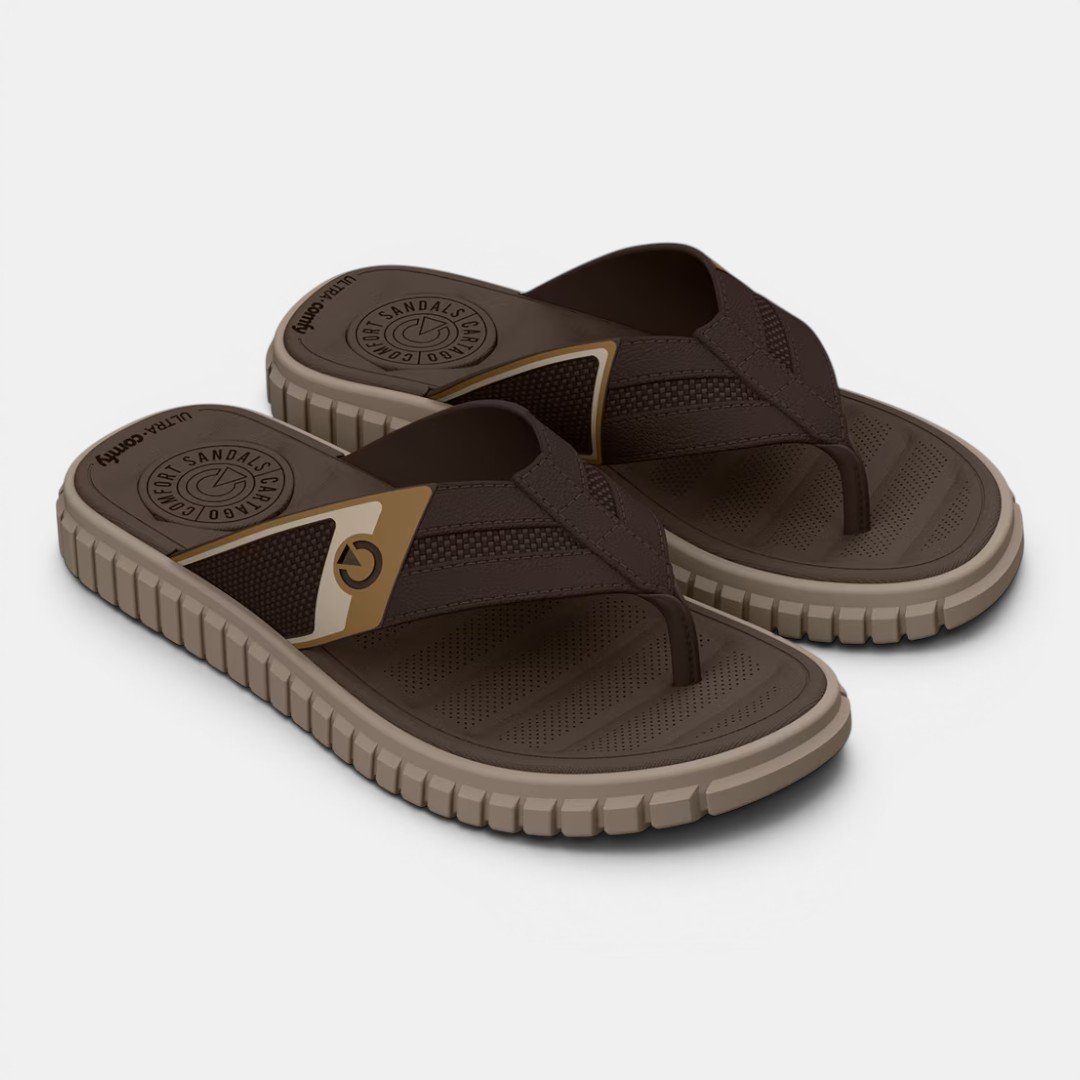 Chinelo Cartago Denver Masculino Marrom