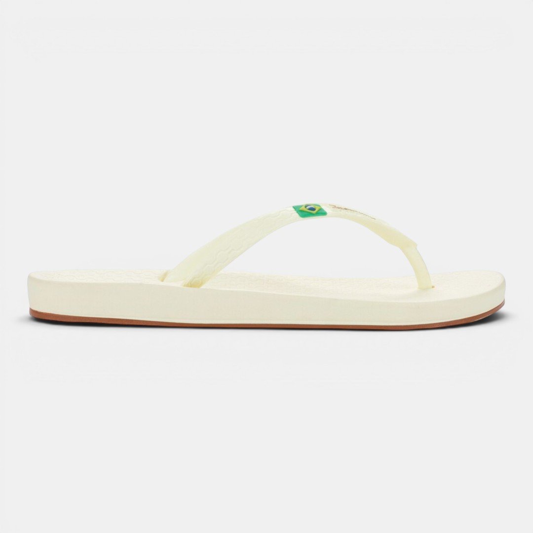 Chinelo Ipanema Anatômica Brasil Bege Manteiga Bege/Marrom 2