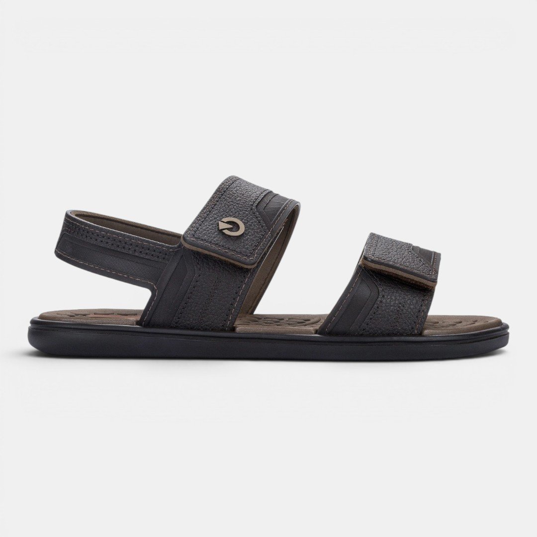 Sandália Masculina Veneto II Cartago Marrom Marrom 2