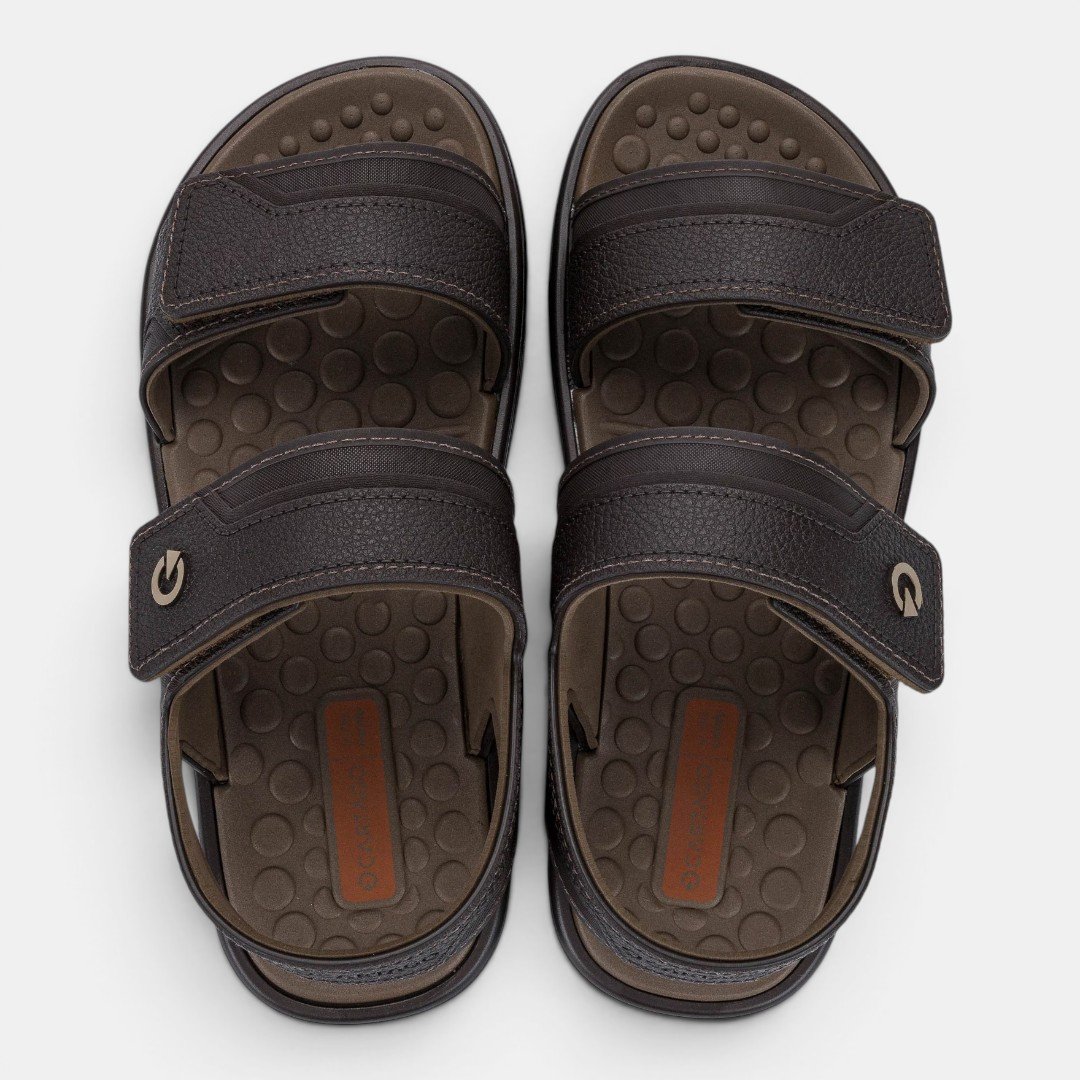 Sandália Masculina Veneto II Cartago Marrom Marrom 4