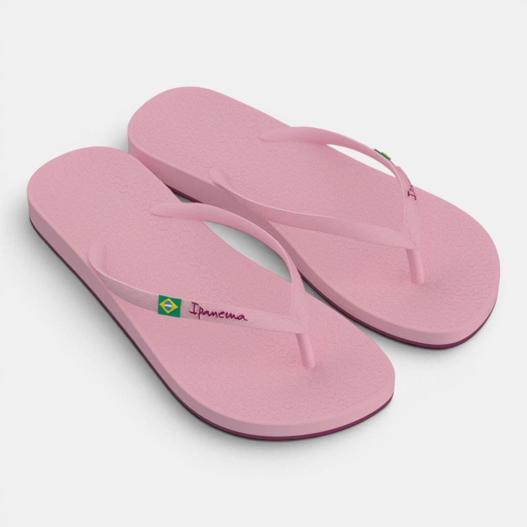 Chinelo Ipanema Anatômica Brasil Rosa