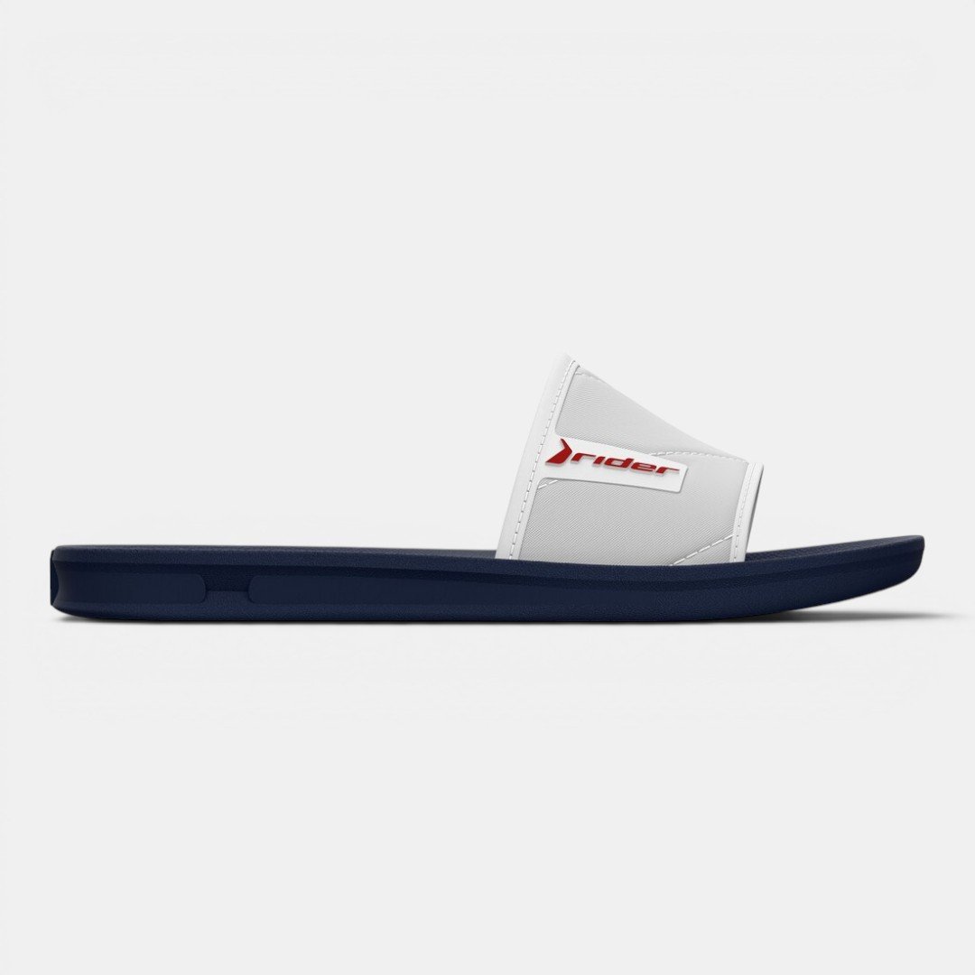 Chinelo Rider Street Slide Azul com Branco Azul/Vermelho 3