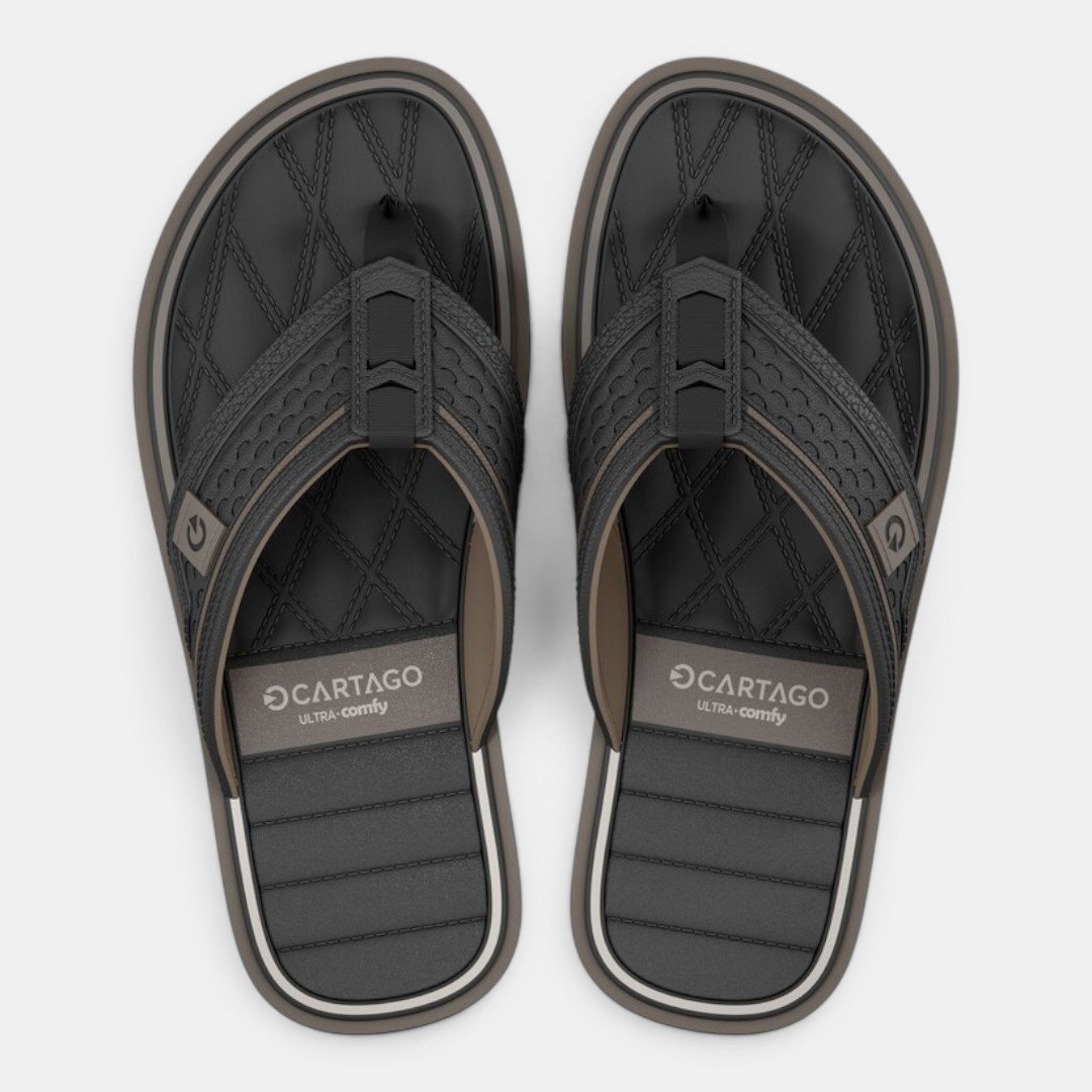 Chinelo Masculino Cartago Lyon V Preto Preto/Marrom 2