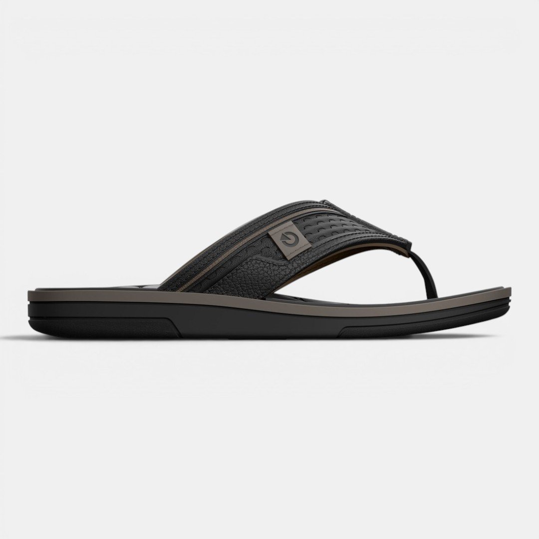 Chinelo Masculino Cartago Lyon V Preto Preto/Marrom 3