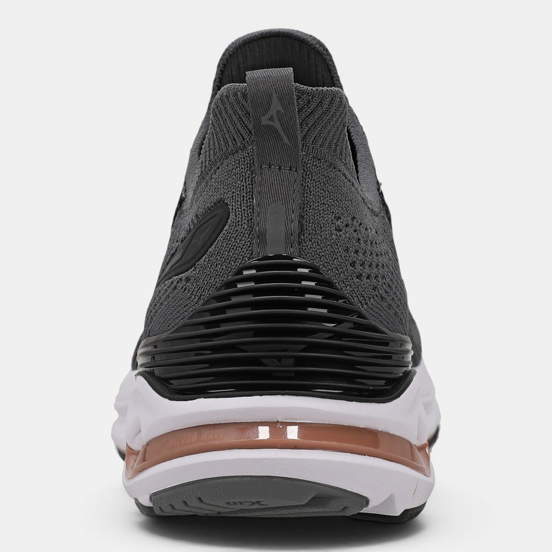 Tênis De Corrida Mizuno Wave Mirai 8 Preto com Rosê Preto/Rosa 6