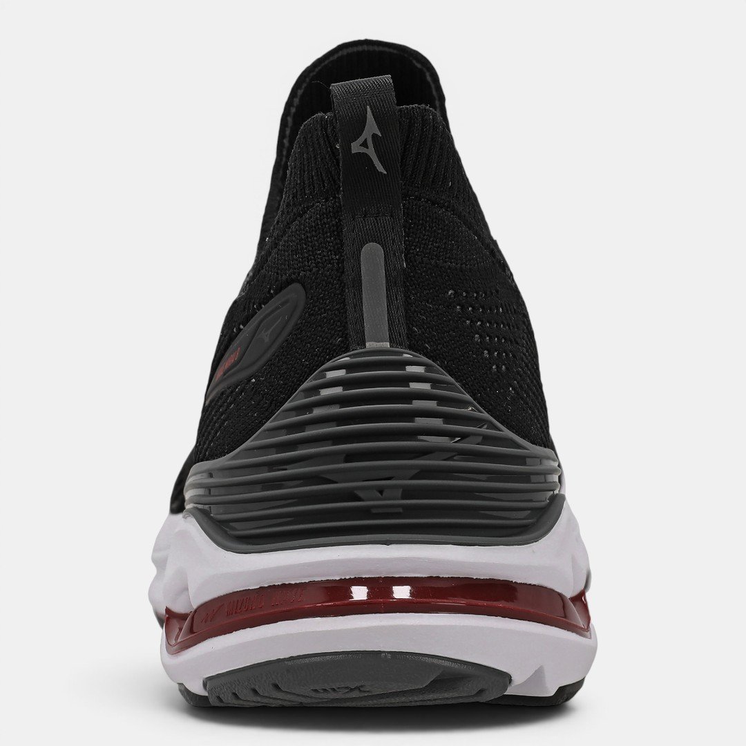Tênis De Corrida Mizuno Wave Mirai 8 Cinza com Preto Cinza/Preto 6