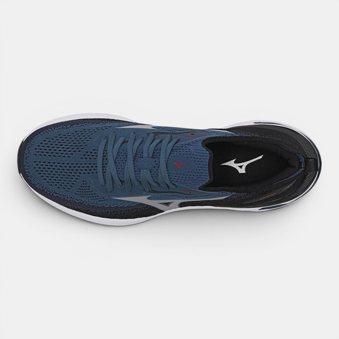 Tênis De Corrida Mizuno Wave Mirai 8 Azul com Preto Azul/Preto 5