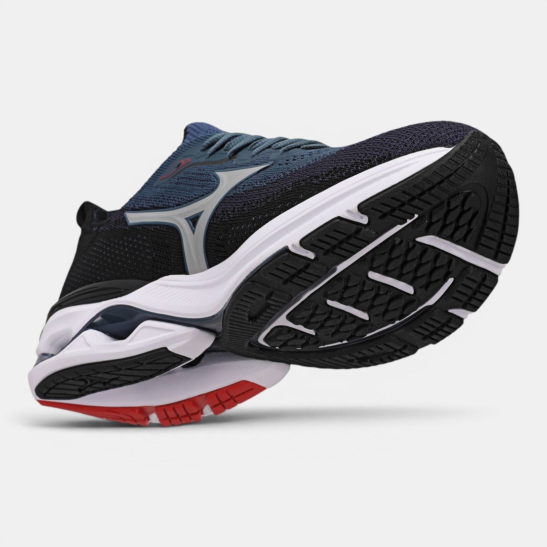 Tênis De Corrida Mizuno Wave Mirai 8 Azul com Preto Azul/Preto 7