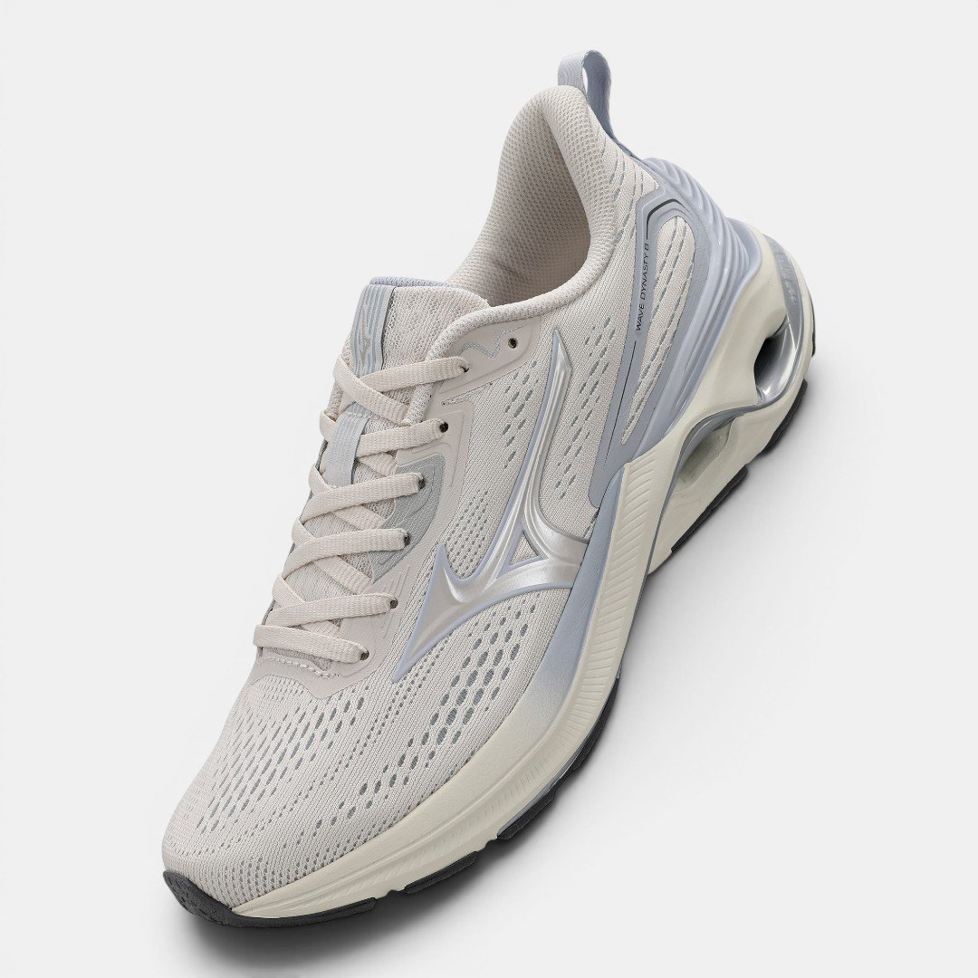 Tênis De Corrida Mizuno Wave Dynasty 8 Bege Bege 2